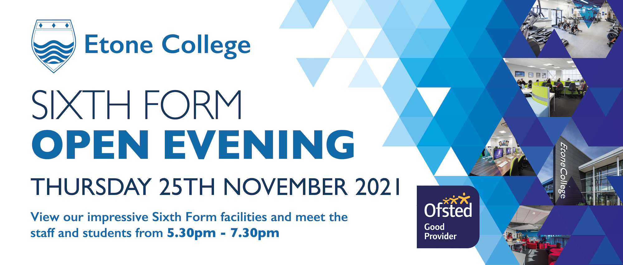 Etone College Open Evening Banner 2019 2