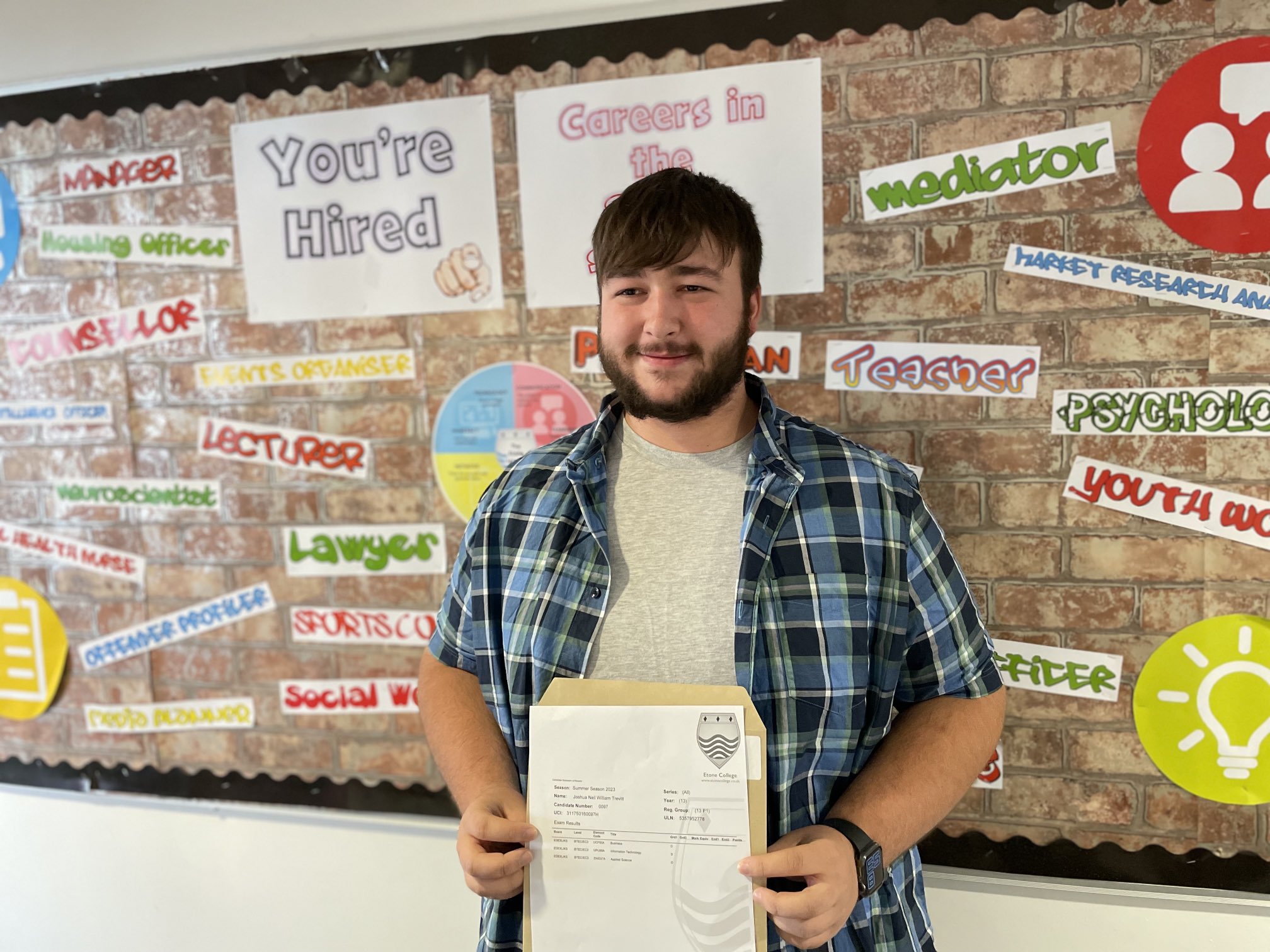 A Level Results Day 2023 - Etone College