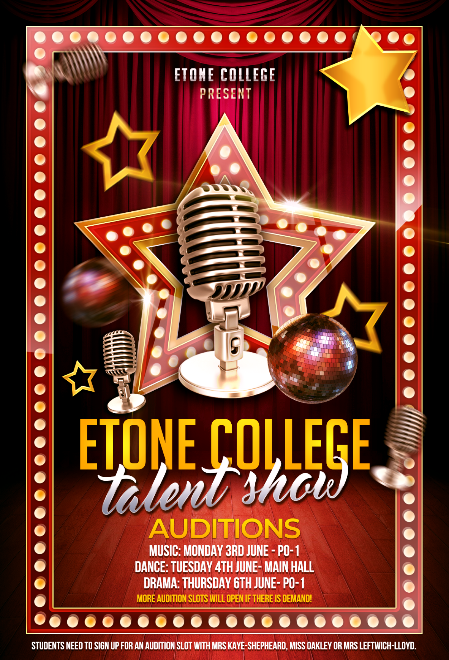 Etones got talent auditions