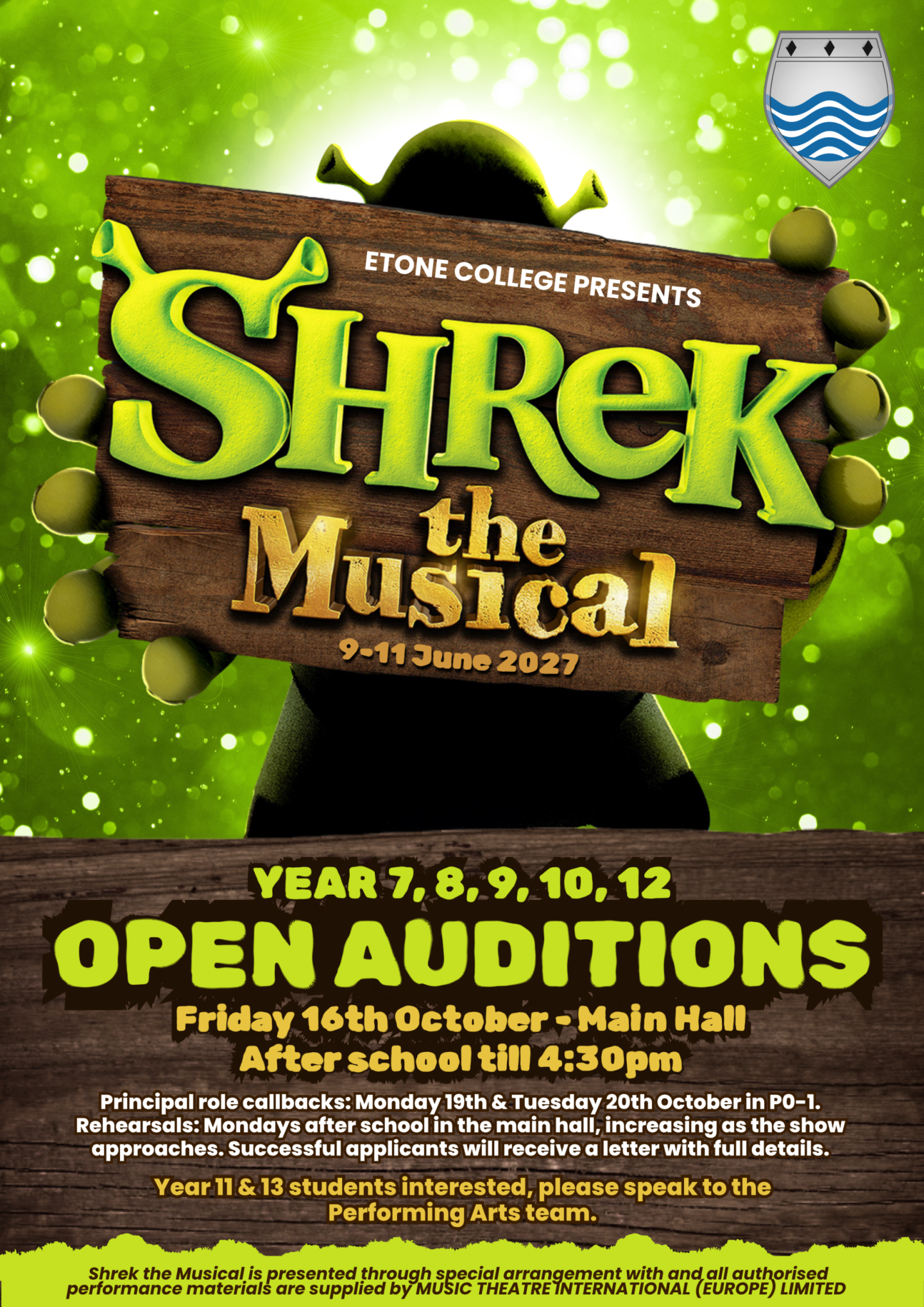 ETONE COLLEGE PRESENTS