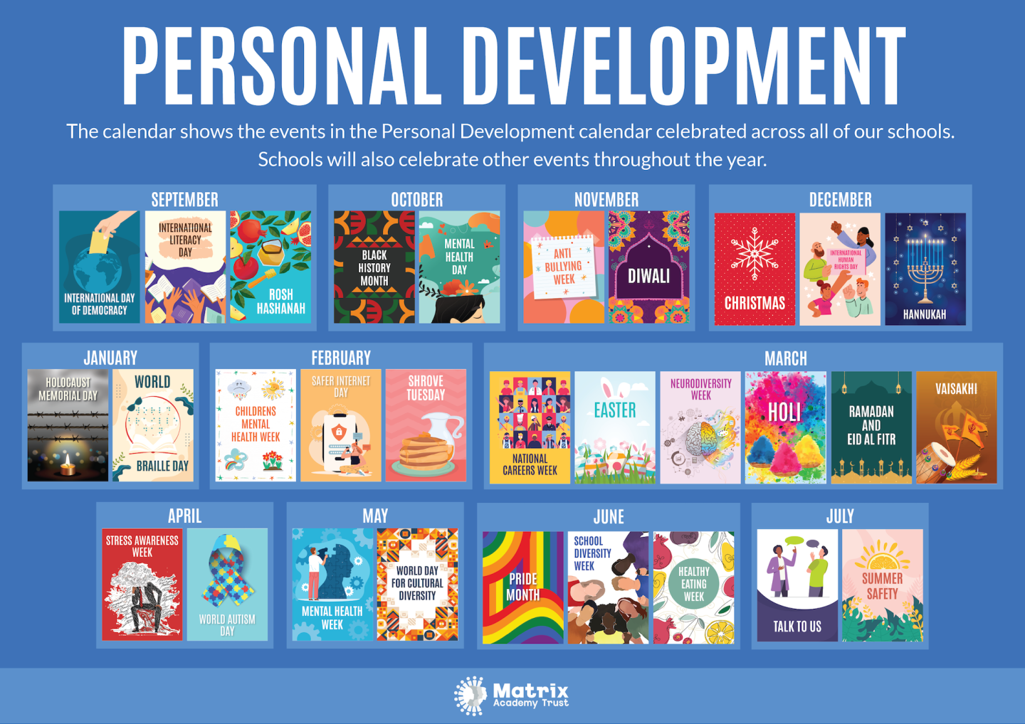 personal development calendar