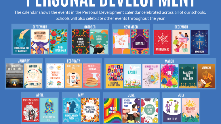 personal development calendar